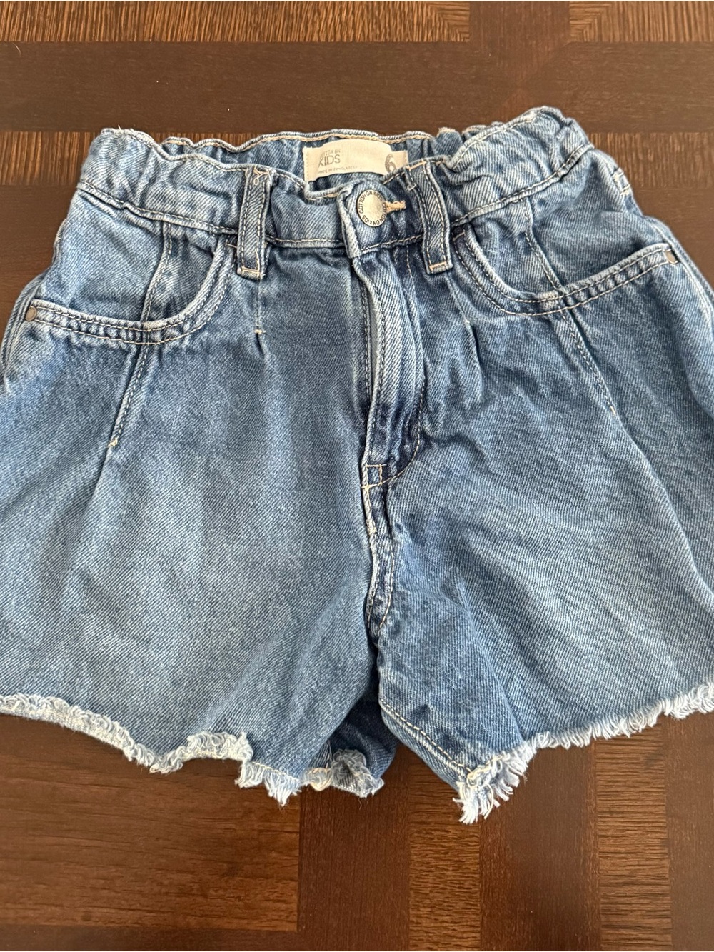 Cotton On Light Blue Denim Paperbag Shorts